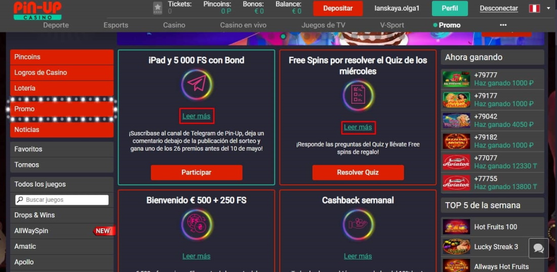 botón para abrir reglas de bonificación